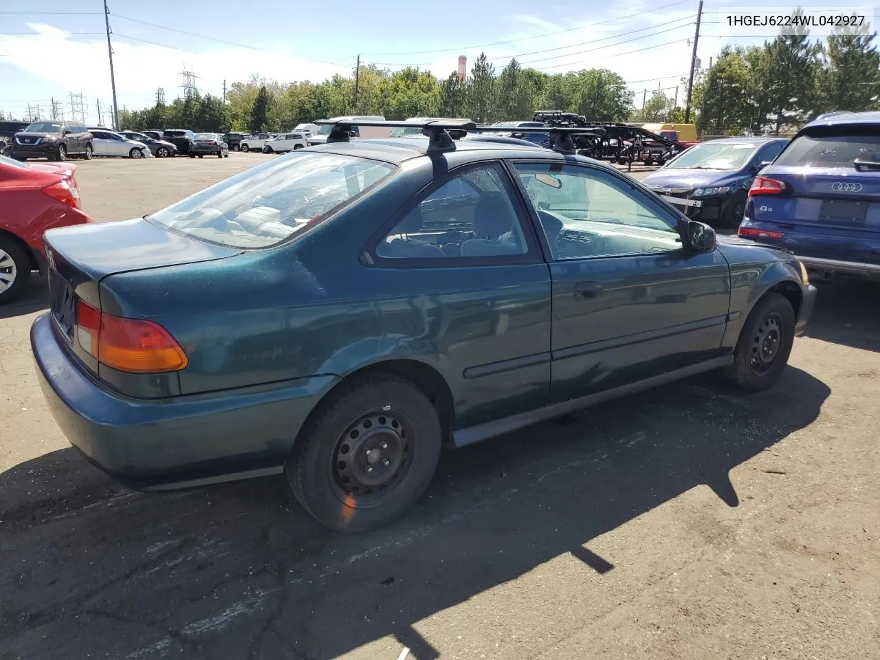 1998 Honda Civic Dx VIN: 1HGEJ6224WL042927 Lot: 68865194