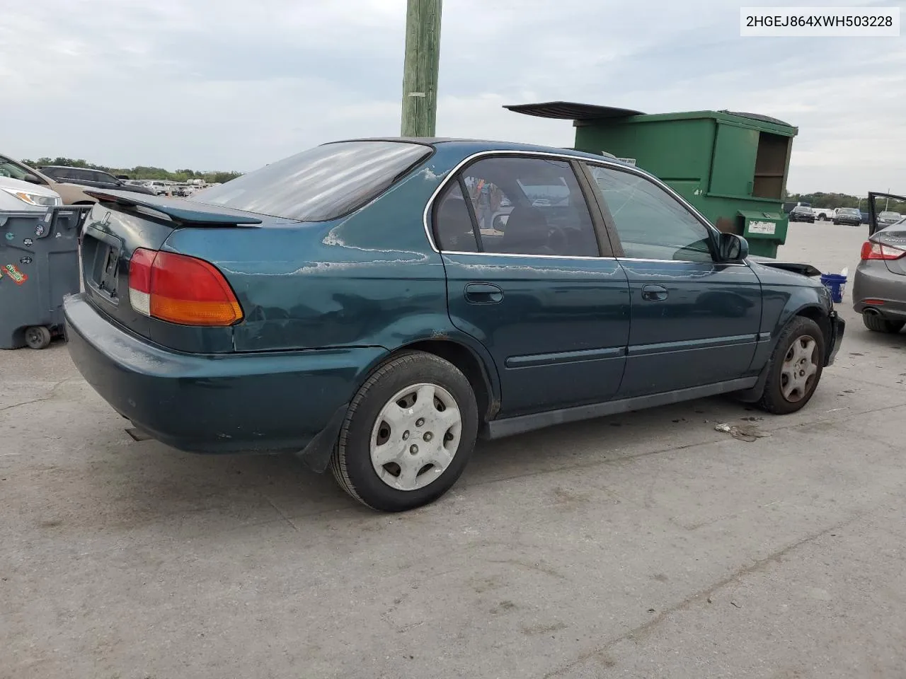 1998 Honda Civic Ex VIN: 2HGEJ864XWH503228 Lot: 69761134