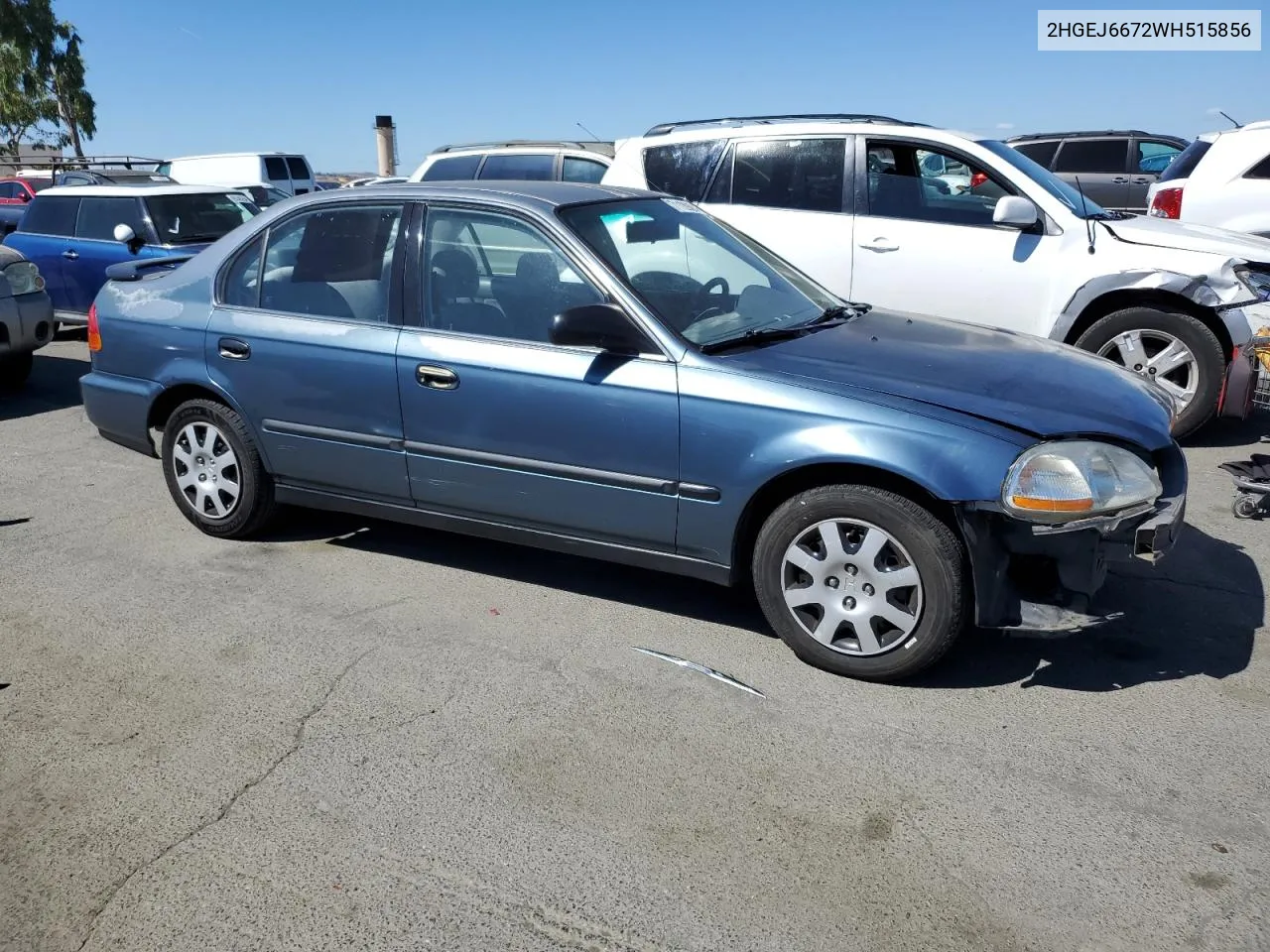 1998 Honda Civic Lx VIN: 2HGEJ6672WH515856 Lot: 71129394