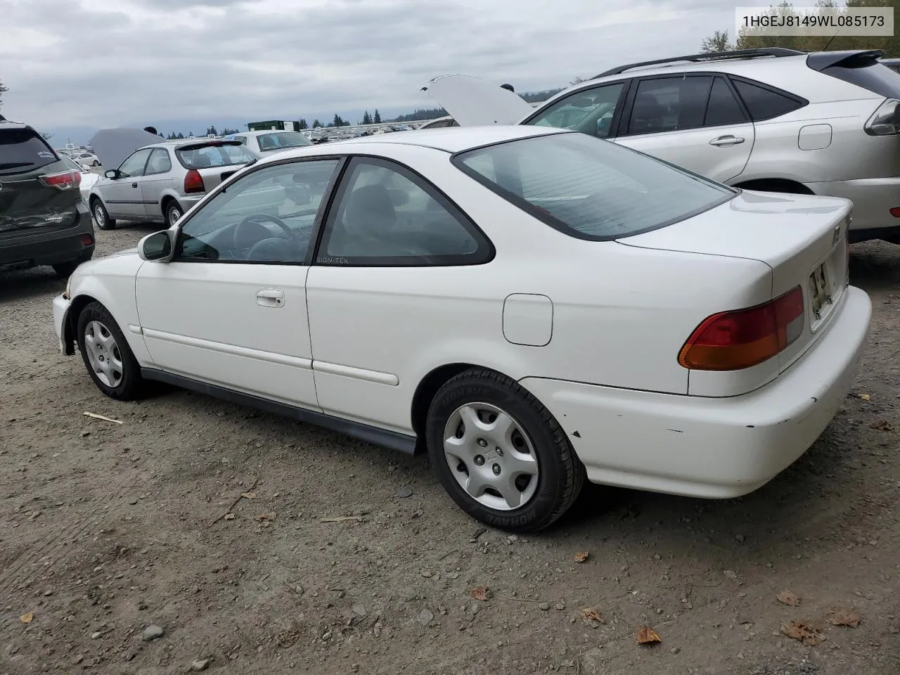 1998 Honda Civic Ex VIN: 1HGEJ8149WL085173 Lot: 71491104