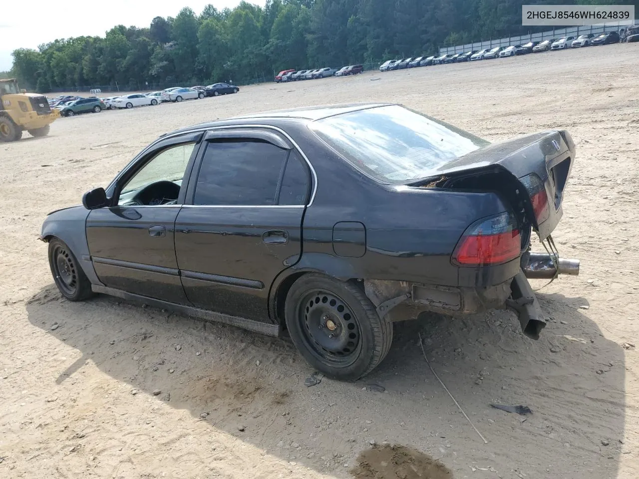 1998 Honda Civic Ex VIN: 2HGEJ8546WH624839 Lot: 71983804