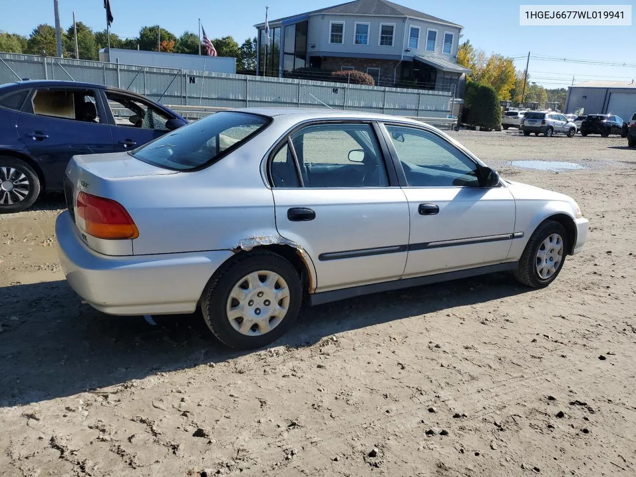 1998 Honda Civic Lx VIN: 1HGEJ6677WL019941 Lot: 72015714