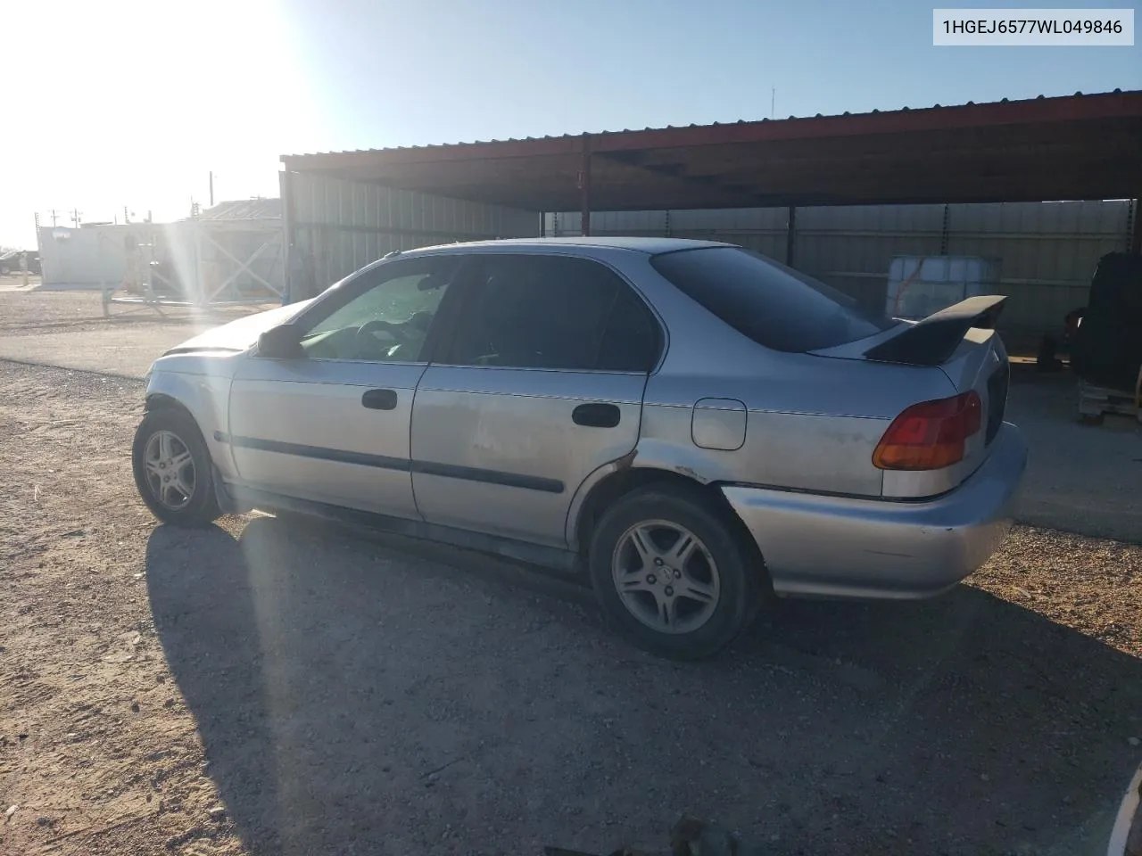 1998 Honda Civic Lx VIN: 1HGEJ6577WL049846 Lot: 72406804