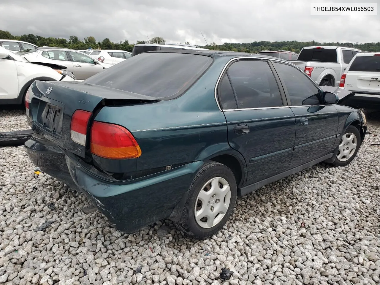 1998 Honda Civic Ex VIN: 1HGEJ854XWL056503 Lot: 72515074