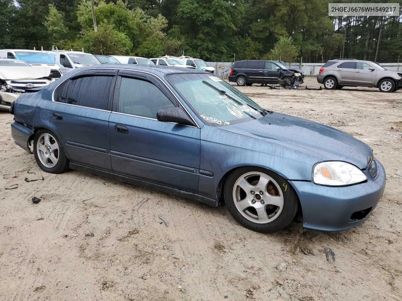 1998 Honda Civic Lx VIN: 2HGEJ6676WH549217 Lot: 72630044