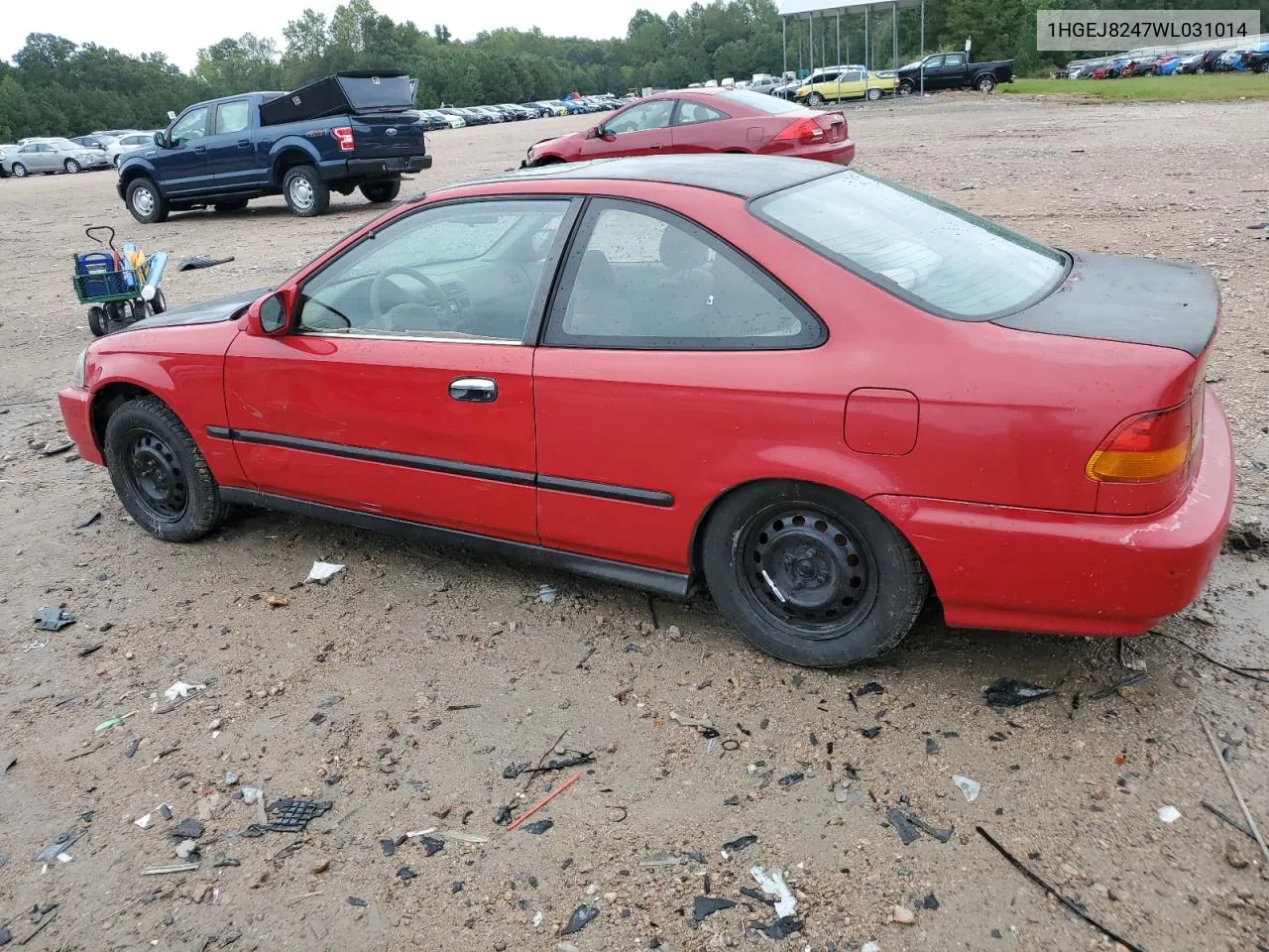 1998 Honda Civic Ex VIN: 1HGEJ8247WL031014 Lot: 73058224