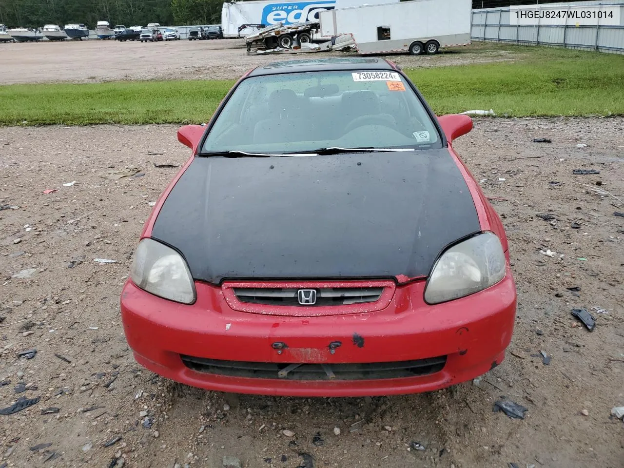 1998 Honda Civic Ex VIN: 1HGEJ8247WL031014 Lot: 73058224