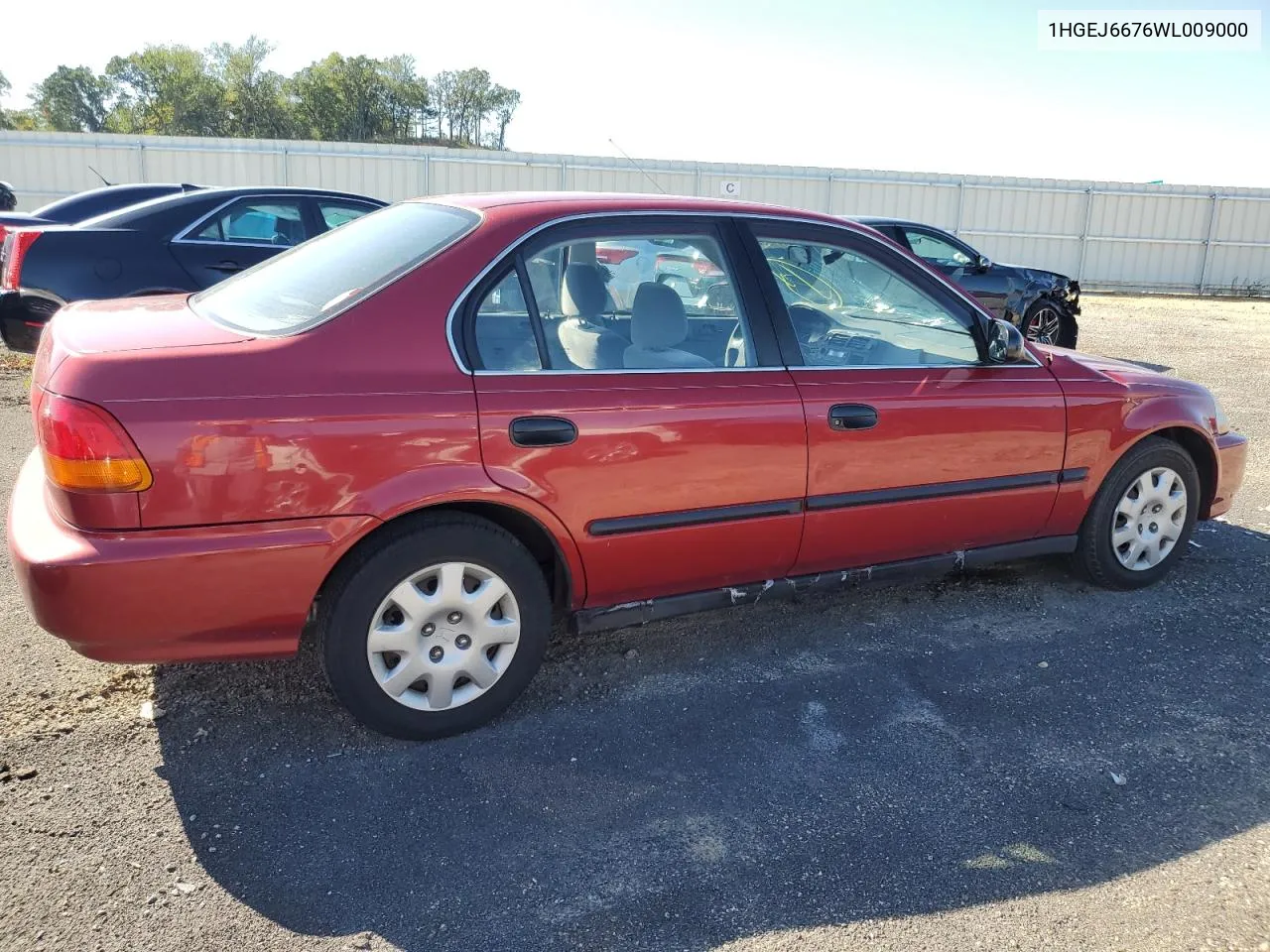 1998 Honda Civic Lx VIN: 1HGEJ6676WL009000 Lot: 74092284