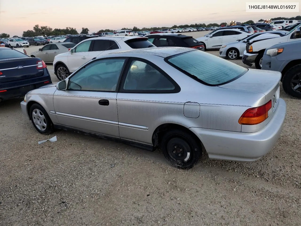 1998 Honda Civic Ex VIN: 1HGEJ8148WL016927 Lot: 74152574