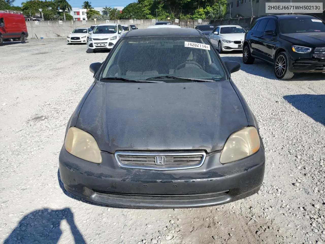 1998 Honda Civic Lx VIN: 2HGEJ6671WH502130 Lot: 74202114