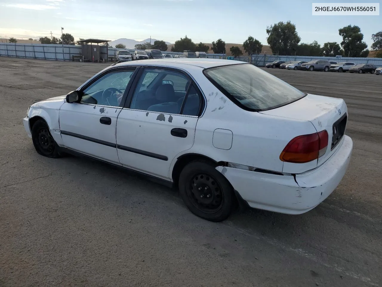 1998 Honda Civic Lx VIN: 2HGEJ6670WH556051 Lot: 74569384