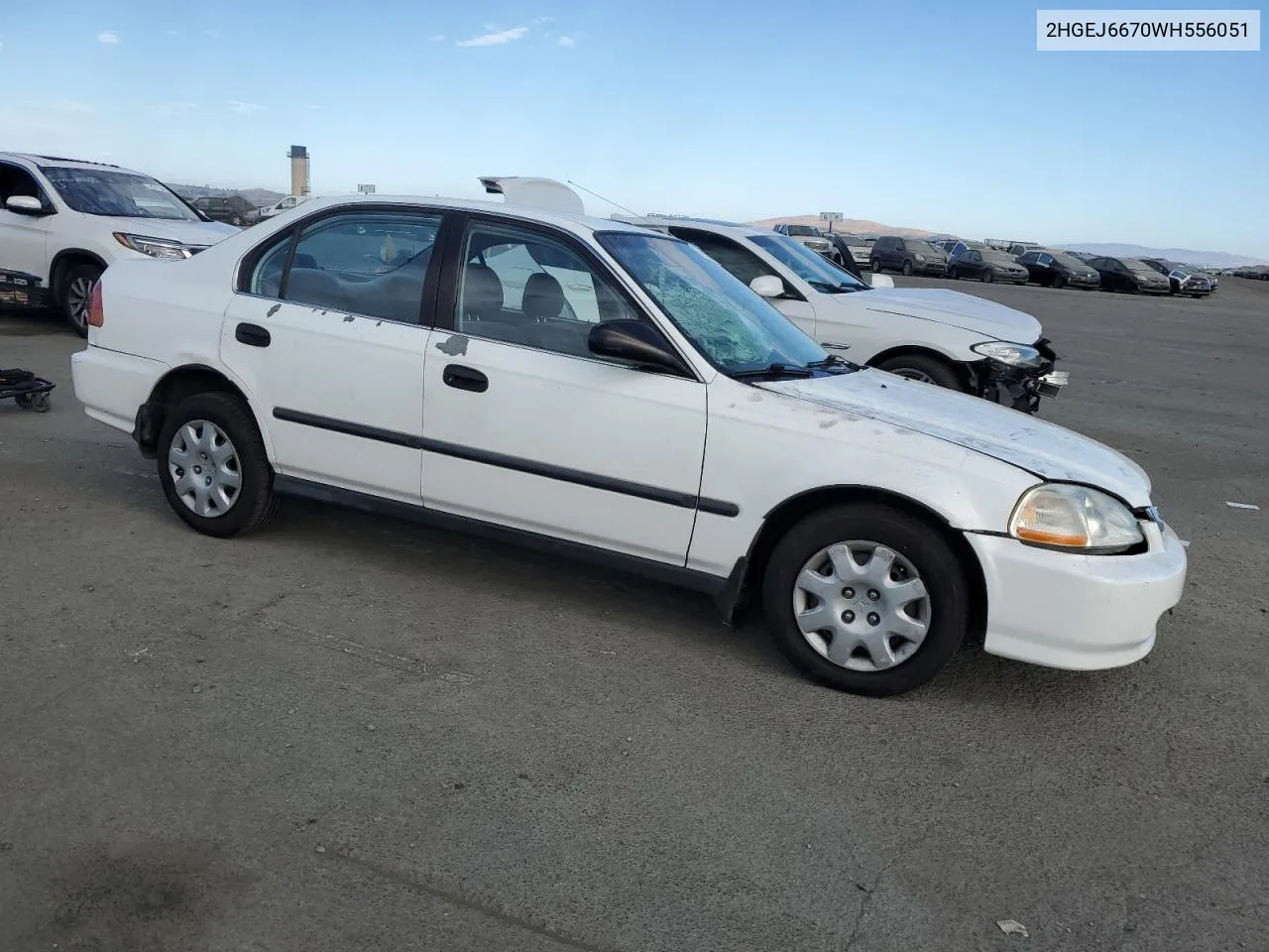 1998 Honda Civic Lx VIN: 2HGEJ6670WH556051 Lot: 74569384