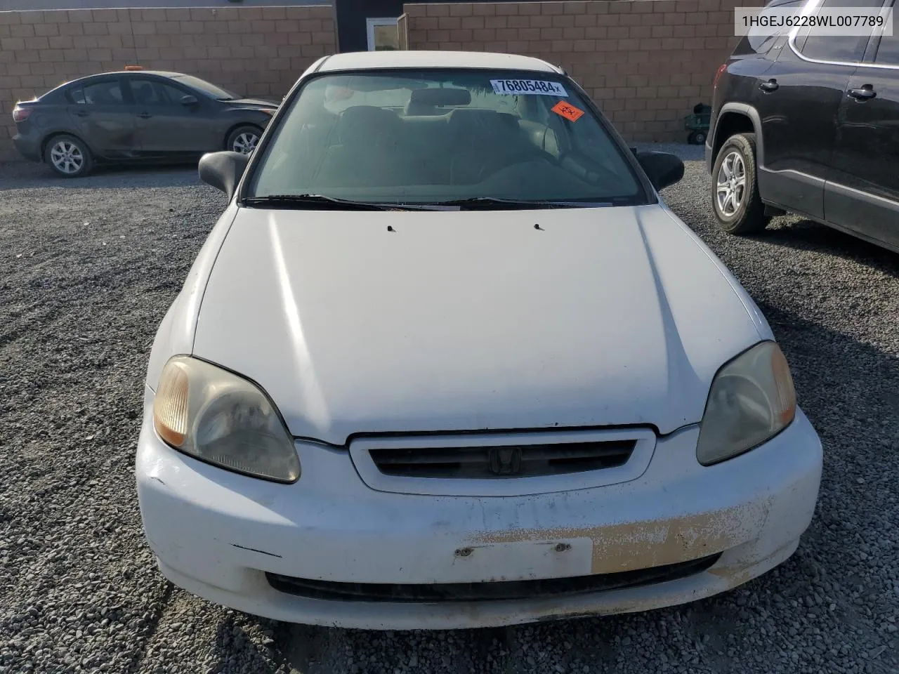 1998 Honda Civic Dx VIN: 1HGEJ6228WL007789 Lot: 76805484