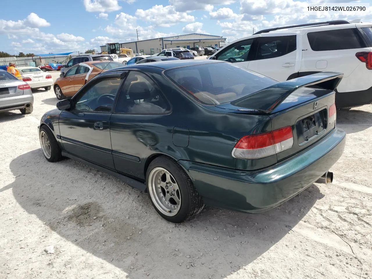 1998 Honda Civic Ex VIN: 1HGEJ8142WL026790 Lot: 77093954