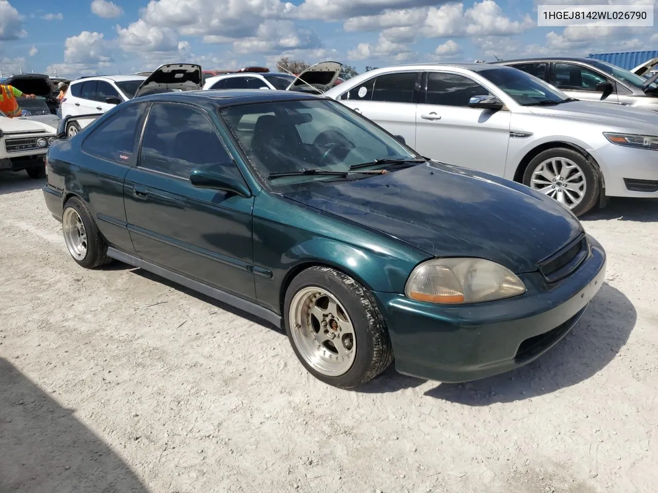 1998 Honda Civic Ex VIN: 1HGEJ8142WL026790 Lot: 77093954