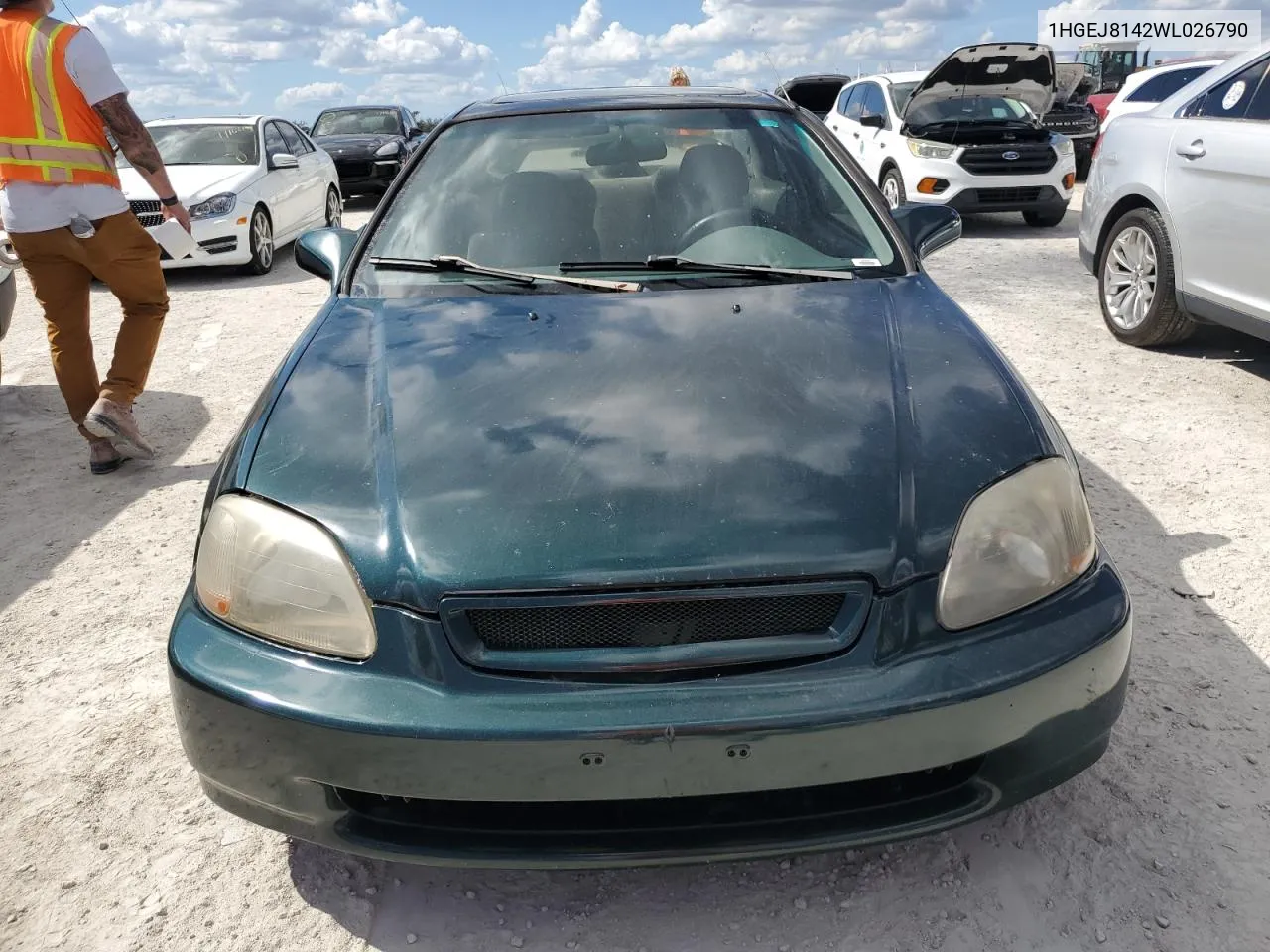 1998 Honda Civic Ex VIN: 1HGEJ8142WL026790 Lot: 77093954