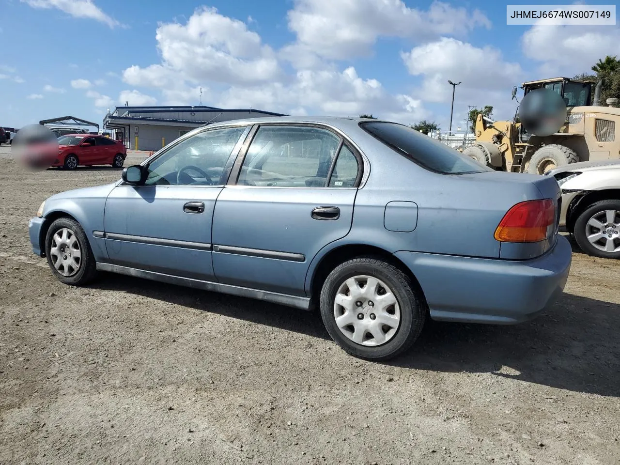 1998 Honda Civic Lx VIN: JHMEJ6674WS007149 Lot: 78327444