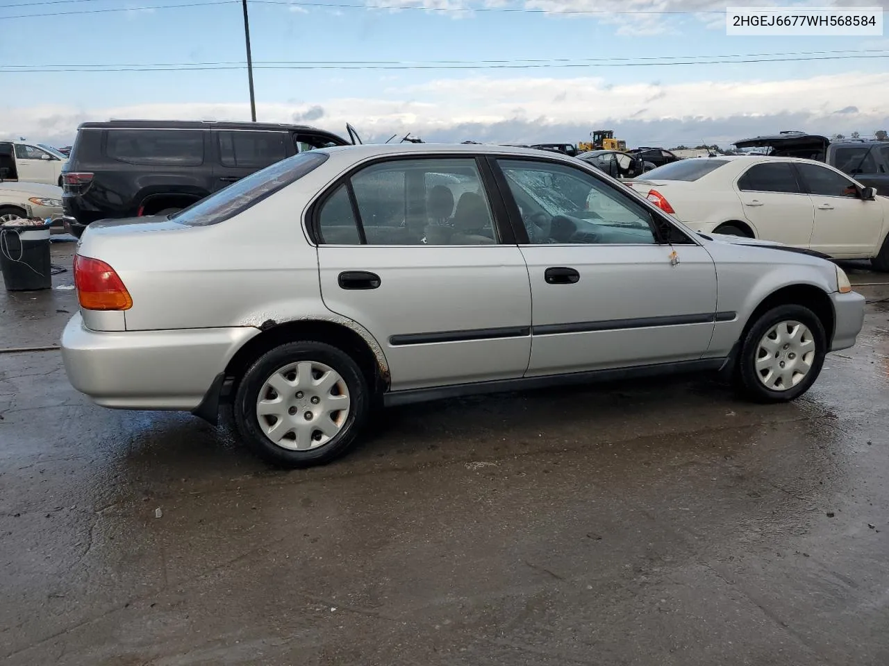 1998 Honda Civic Lx VIN: 2HGEJ6677WH568584 Lot: 80535014