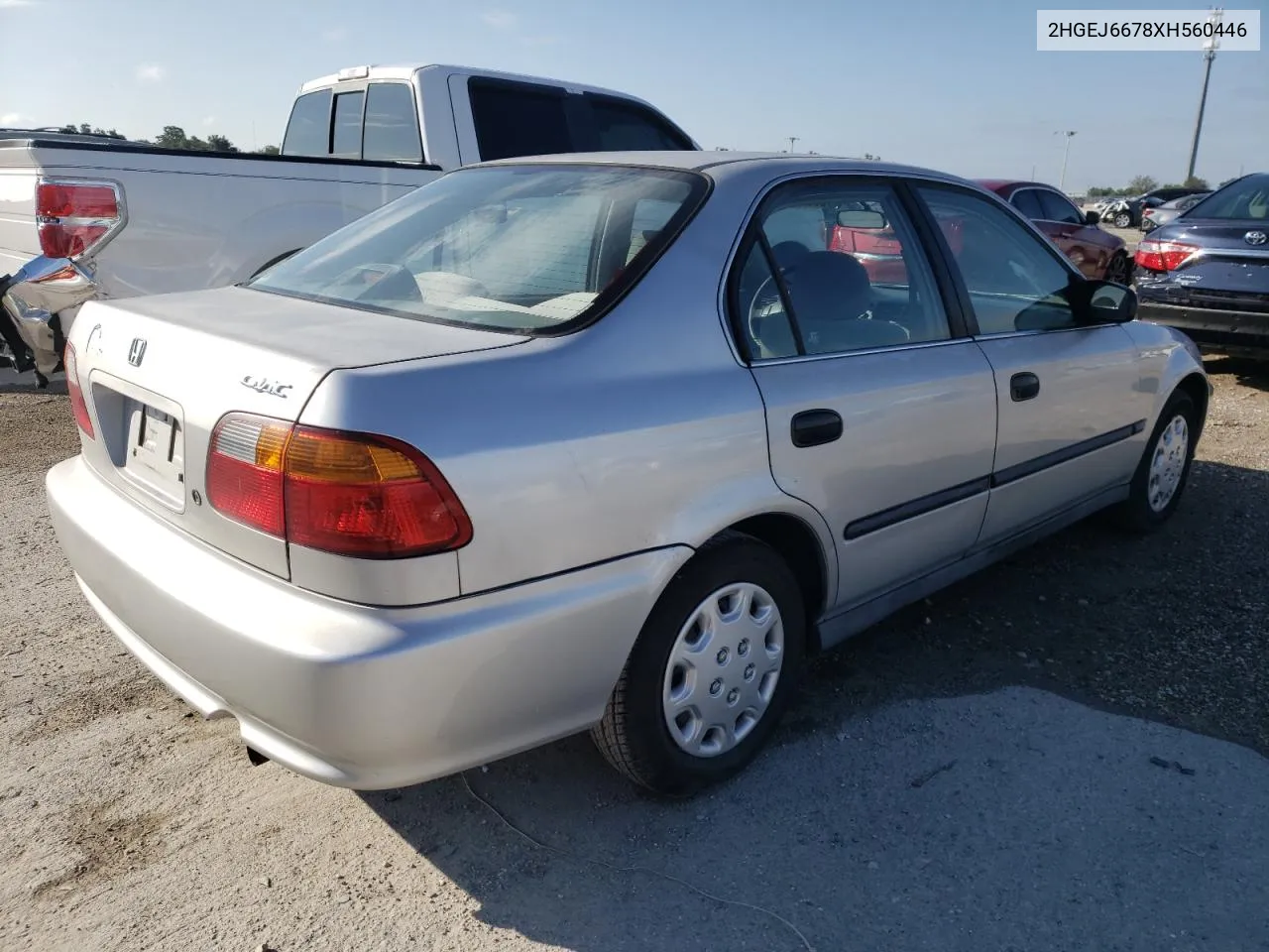 1999 Honda Civic Lx VIN: 2HGEJ6678XH560446 Lot: 56669794