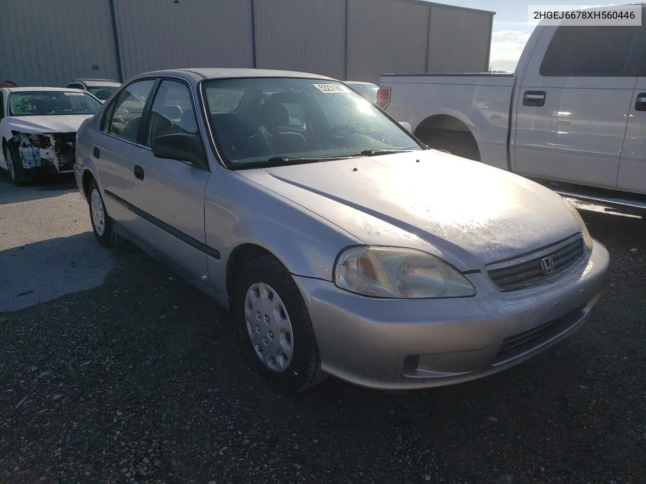 1999 Honda Civic Lx VIN: 2HGEJ6678XH560446 Lot: 56669794