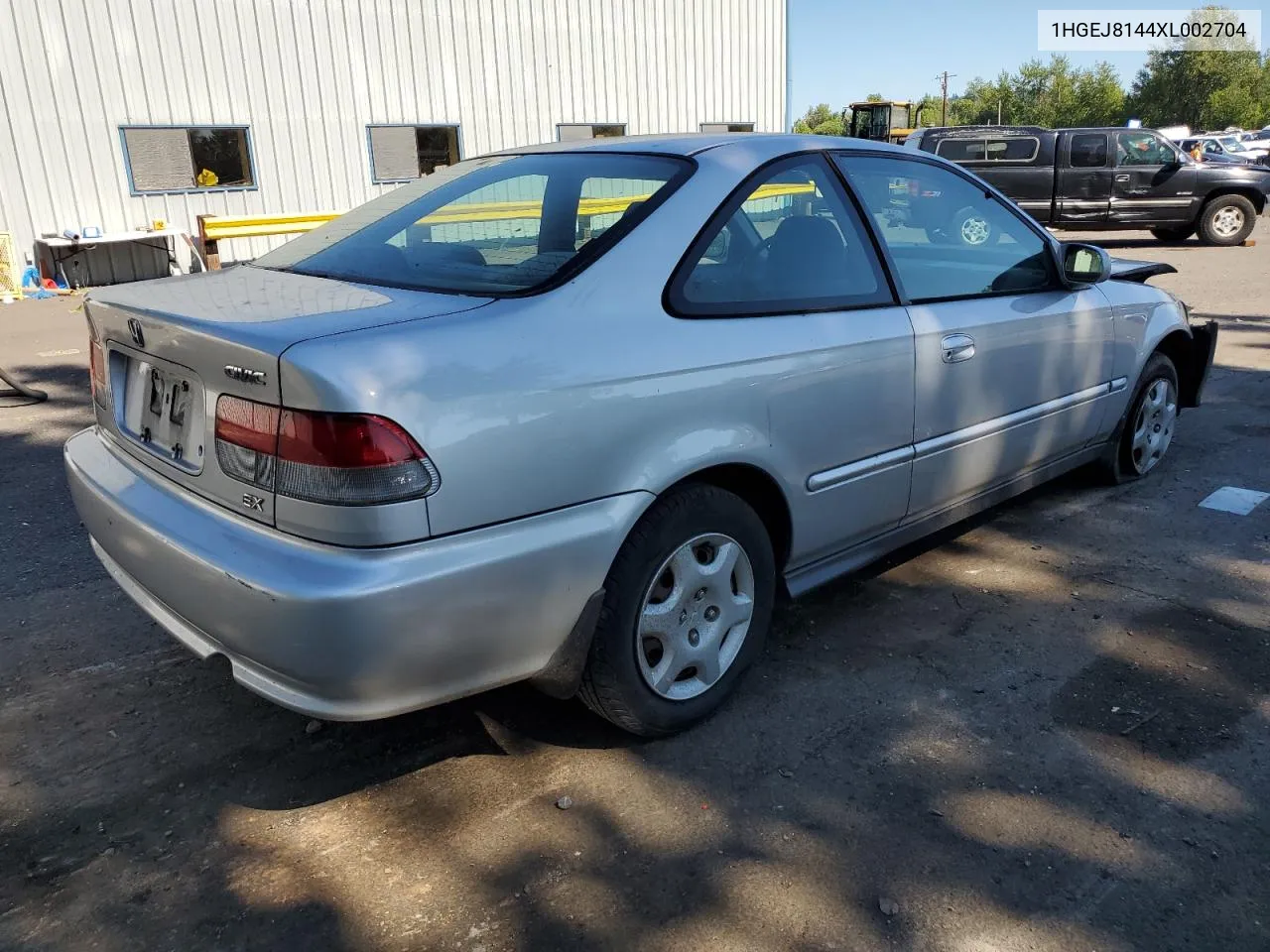 1999 Honda Civic Ex VIN: 1HGEJ8144XL002704 Lot: 58281674