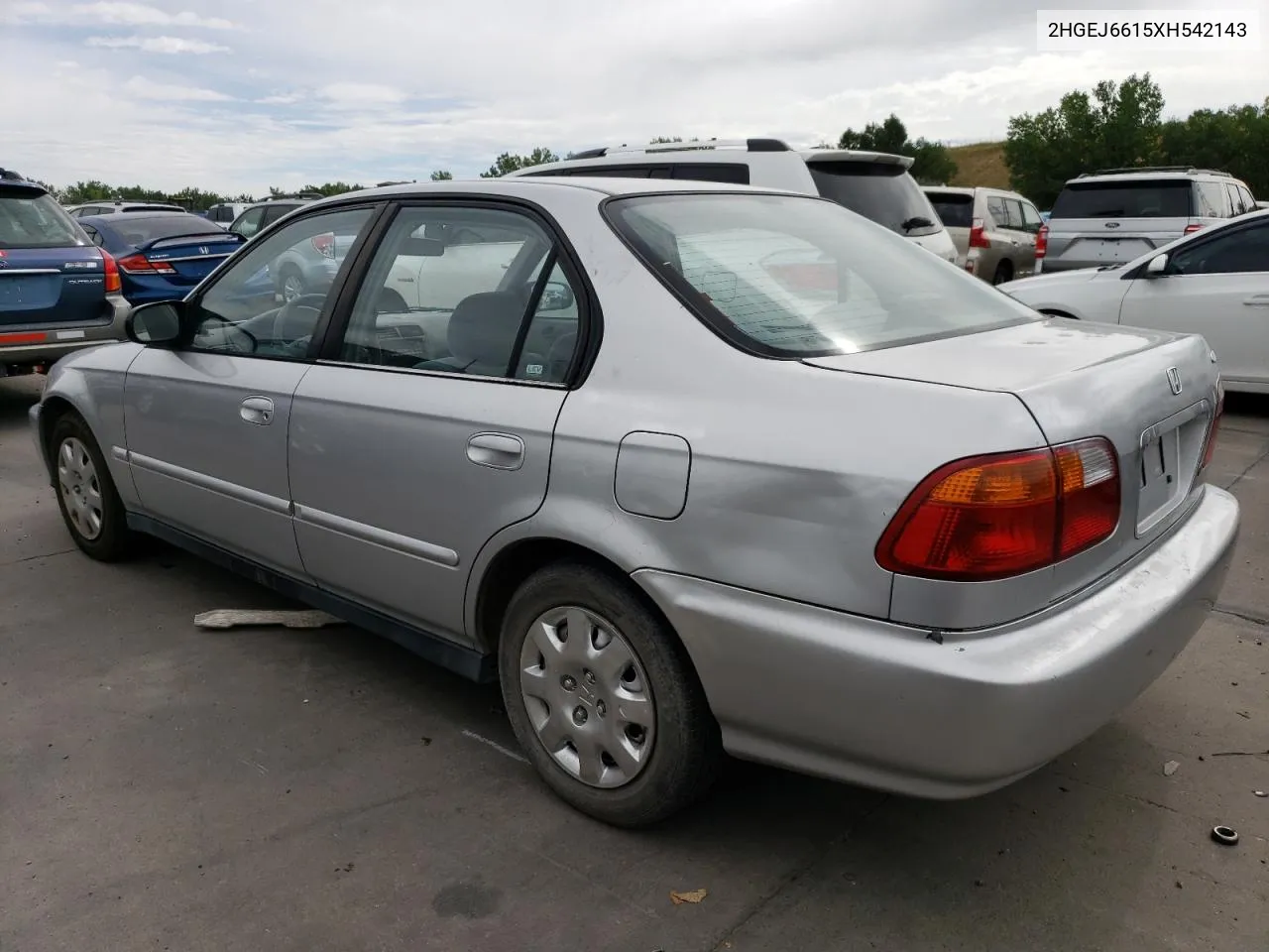 1999 Honda Civic Base VIN: 2HGEJ6615XH542143 Lot: 68467134