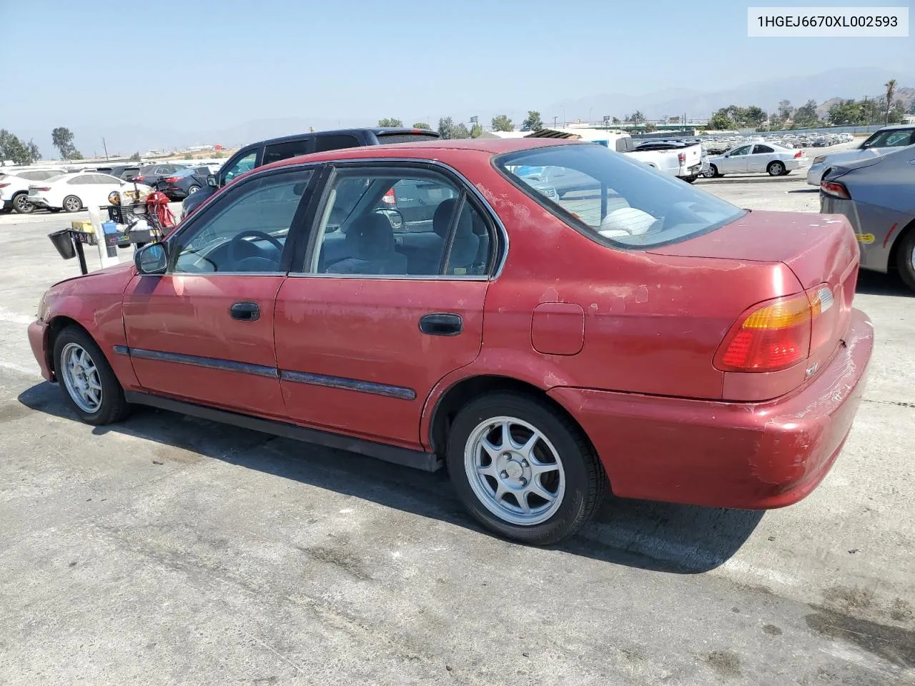 1999 Honda Civic Lx VIN: 1HGEJ6670XL002593 Lot: 68564474