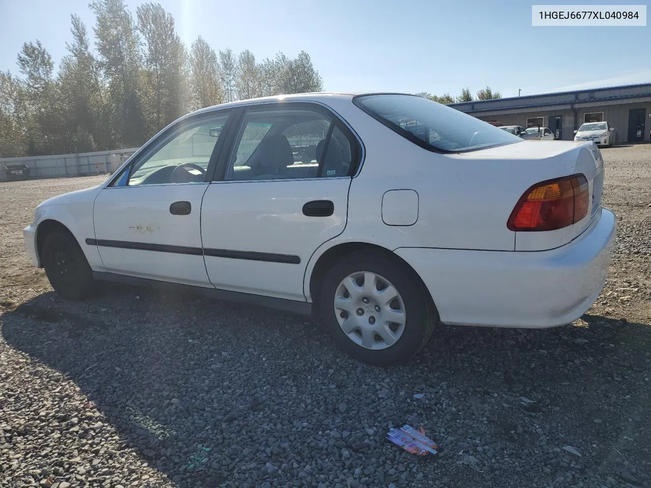 1999 Honda Civic Lx VIN: 1HGEJ6677XL040984 Lot: 69295274