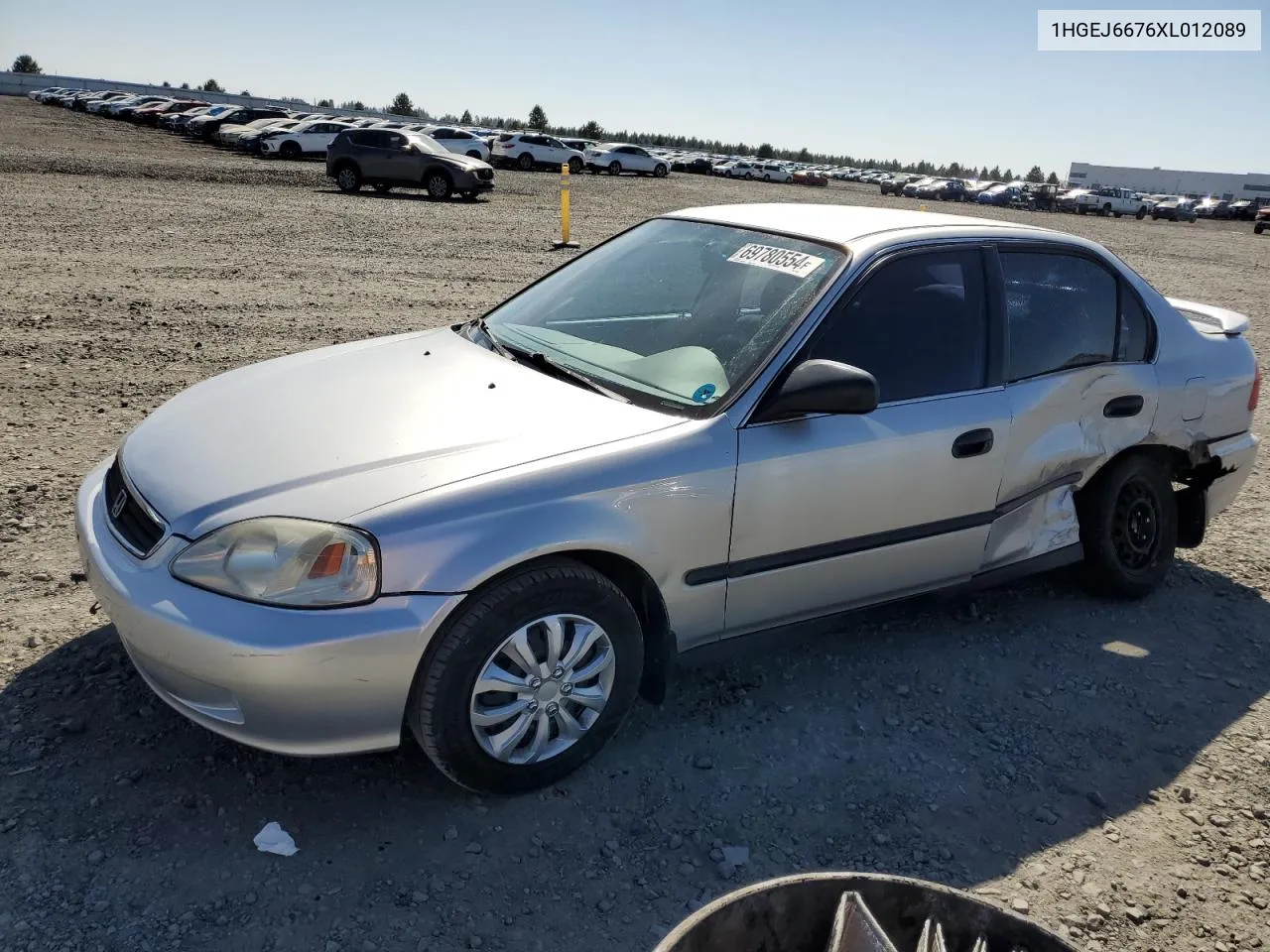 1999 Honda Civic Lx VIN: 1HGEJ6676XL012089 Lot: 69780554