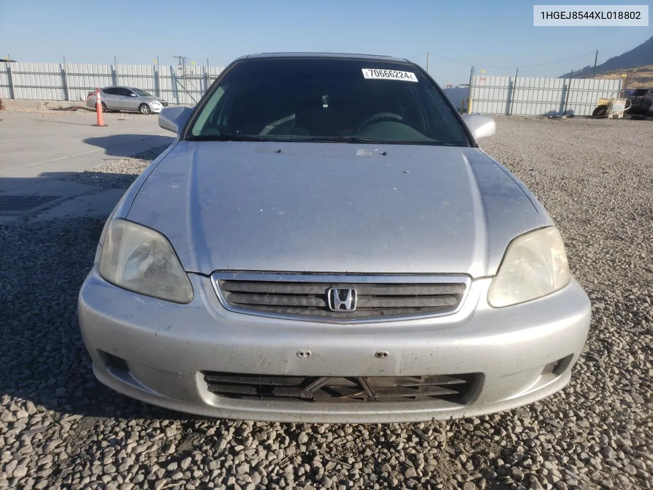 1999 Honda Civic Ex VIN: 1HGEJ8544XL018802 Lot: 70666224