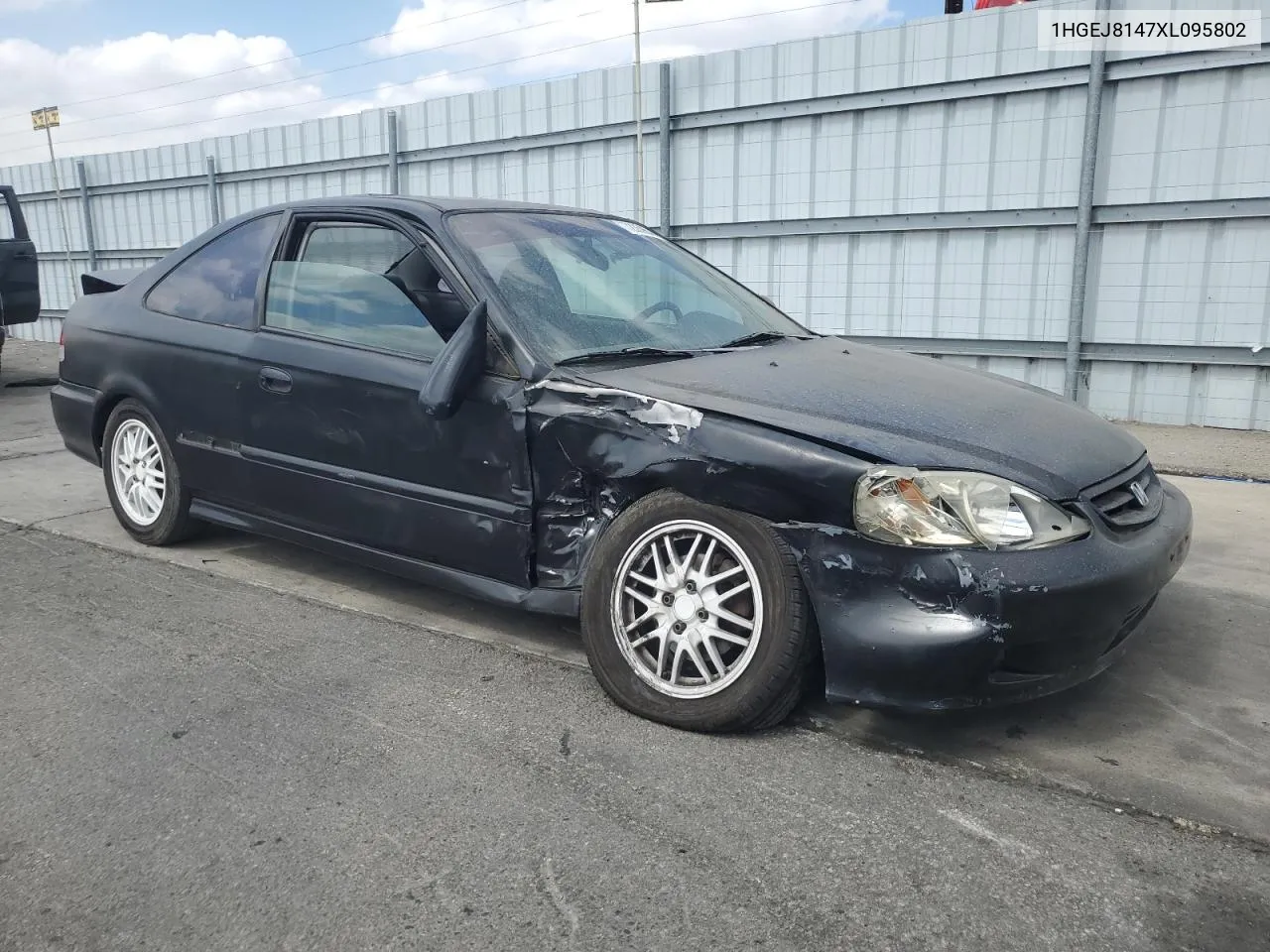 1999 Honda Civic Ex VIN: 1HGEJ8147XL095802 Lot: 72359644