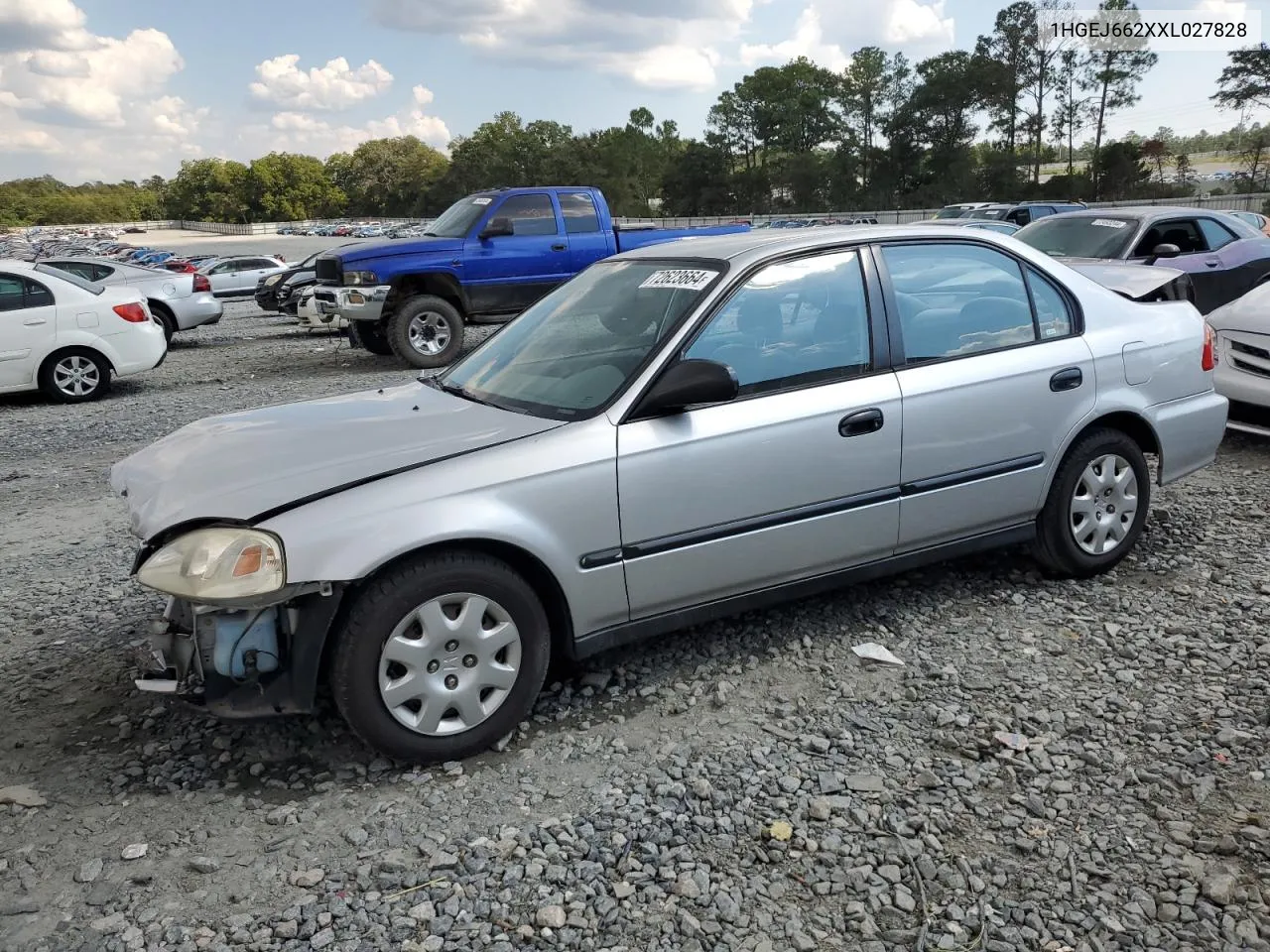 1999 Honda Civic Dx VIN: 1HGEJ662XXL027828 Lot: 72623664