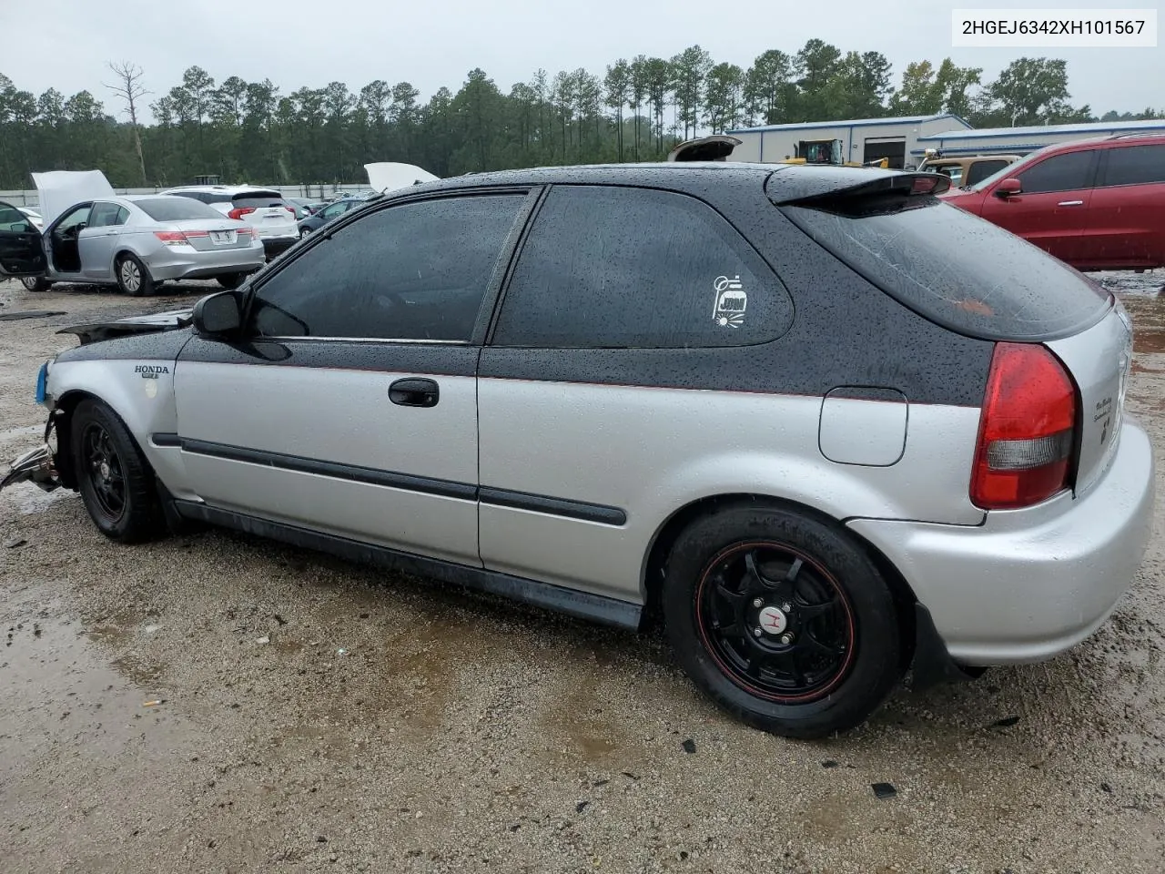 1999 Honda Civic Dx VIN: 2HGEJ6342XH101567 Lot: 72645854