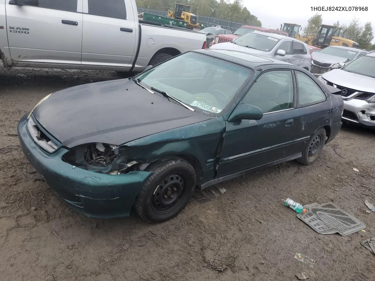 1999 Honda Civic Ex VIN: 1HGEJ8242XL078968 Lot: 72958544