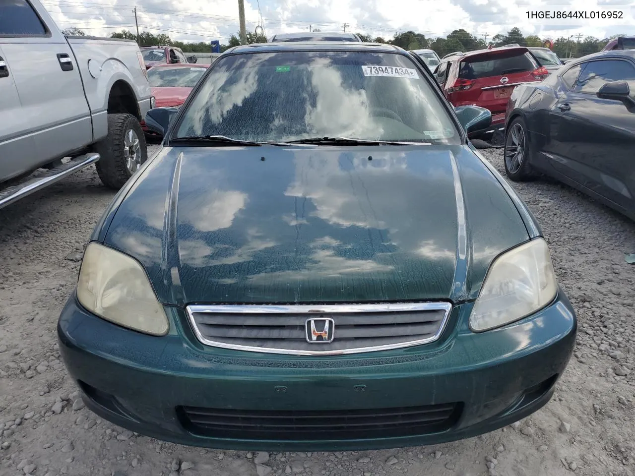 1999 Honda Civic Ex VIN: 1HGEJ8644XL016952 Lot: 73947434