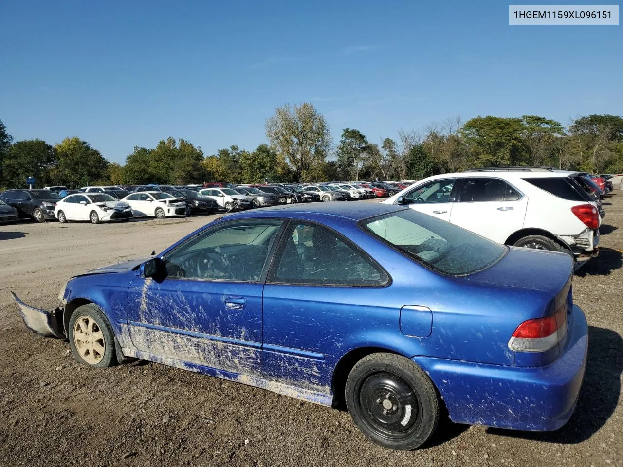 1999 Honda Civic Si VIN: 1HGEM1159XL096151 Lot: 74804884