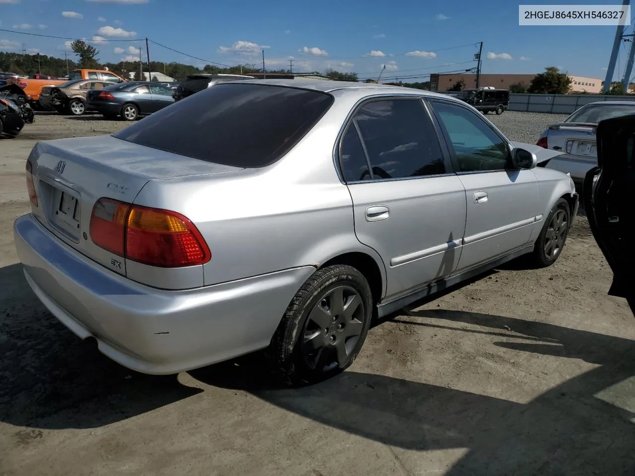 1999 Honda Civic Ex VIN: 2HGEJ8645XH546327 Lot: 75293304