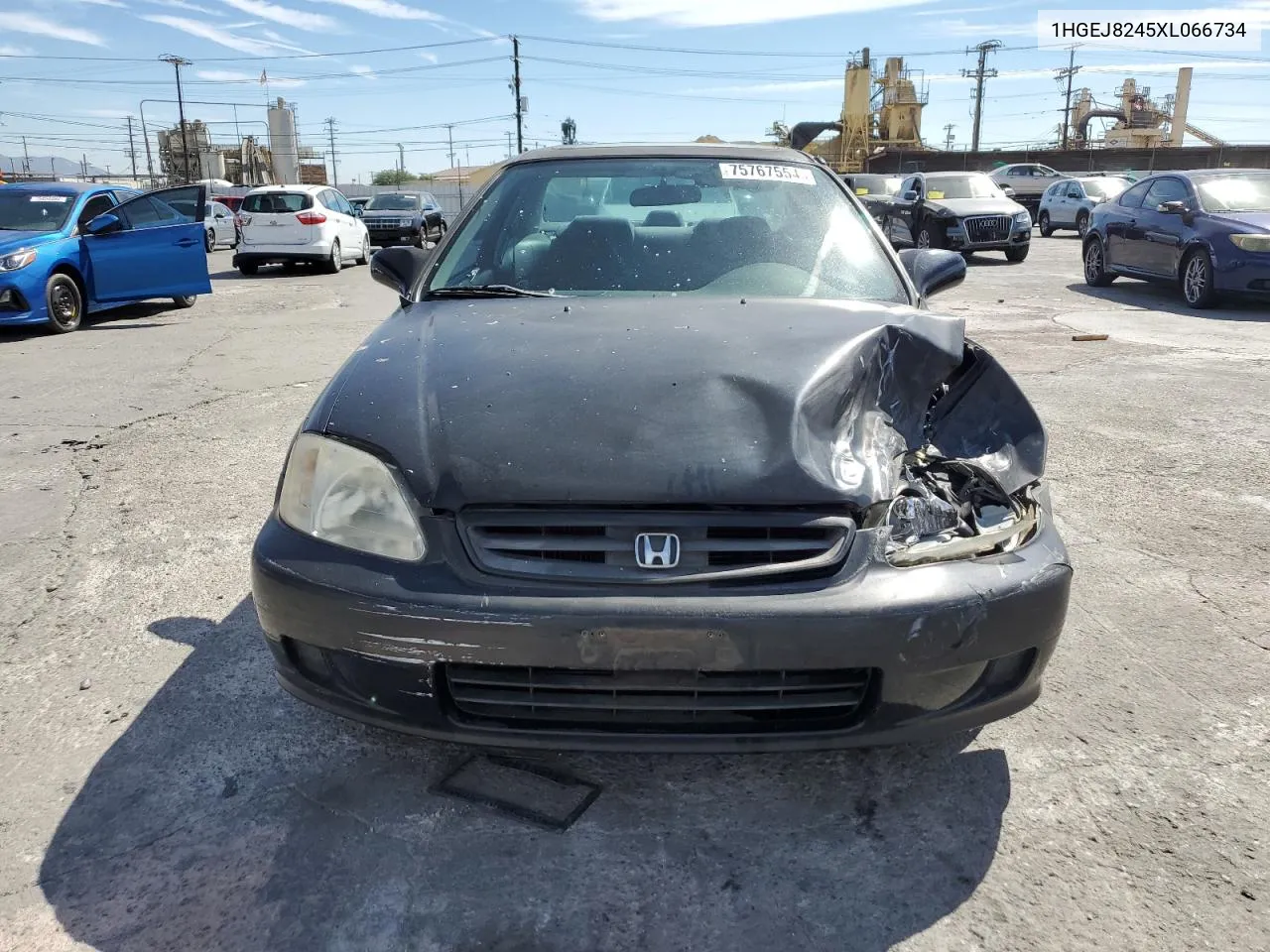 1999 Honda Civic Ex VIN: 1HGEJ8245XL066734 Lot: 75767554