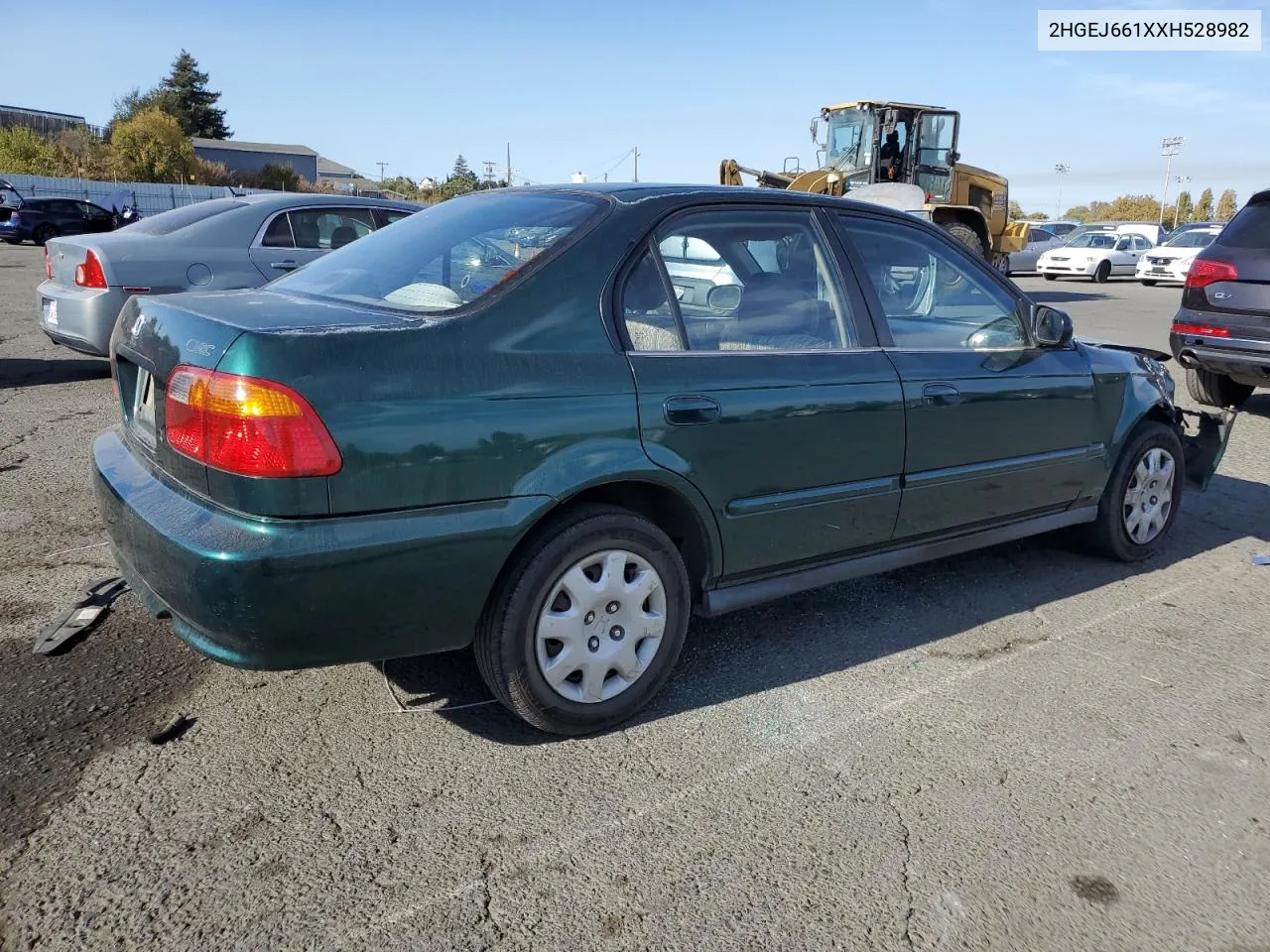 1999 Honda Civic Base VIN: 2HGEJ661XXH528982 Lot: 75775344