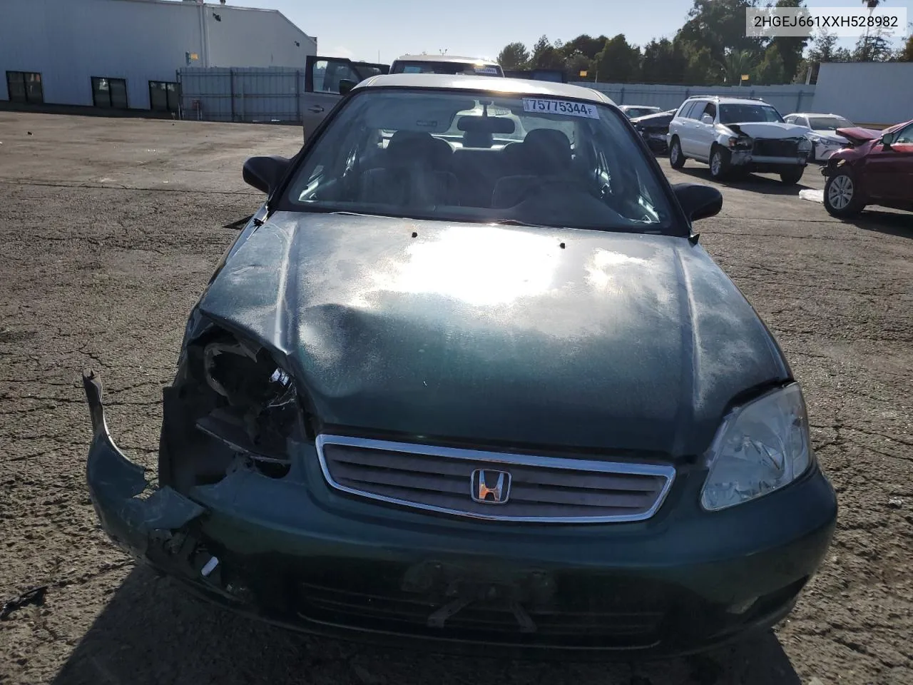 1999 Honda Civic Base VIN: 2HGEJ661XXH528982 Lot: 75775344