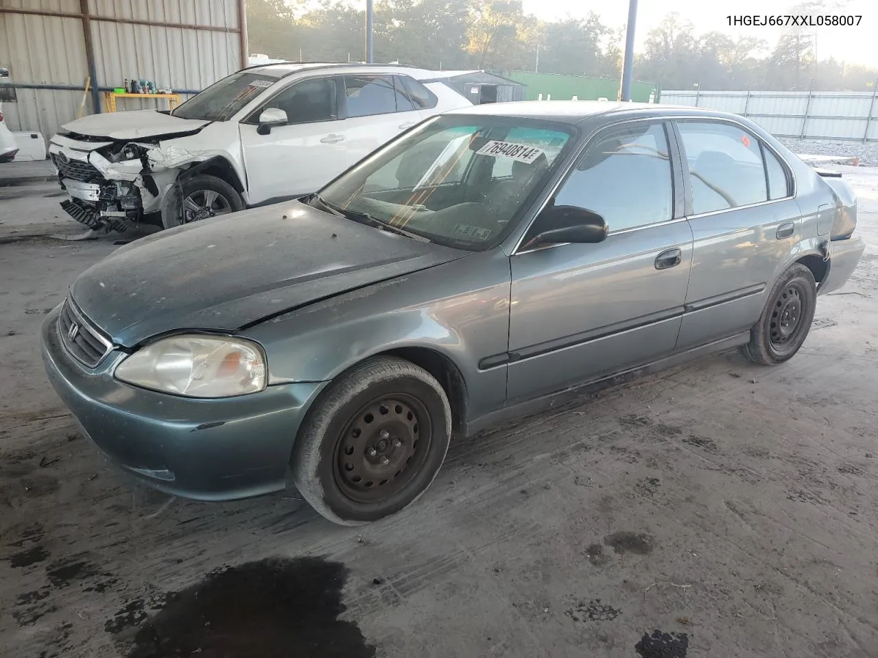 1999 Honda Civic Lx VIN: 1HGEJ667XXL058007 Lot: 76940814