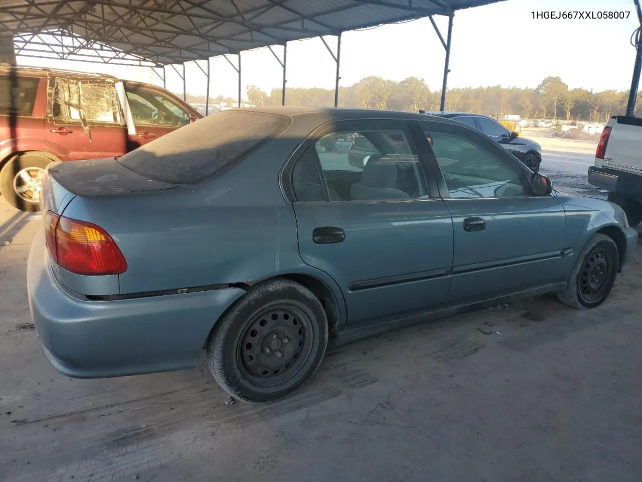 1999 Honda Civic Lx VIN: 1HGEJ667XXL058007 Lot: 76940814