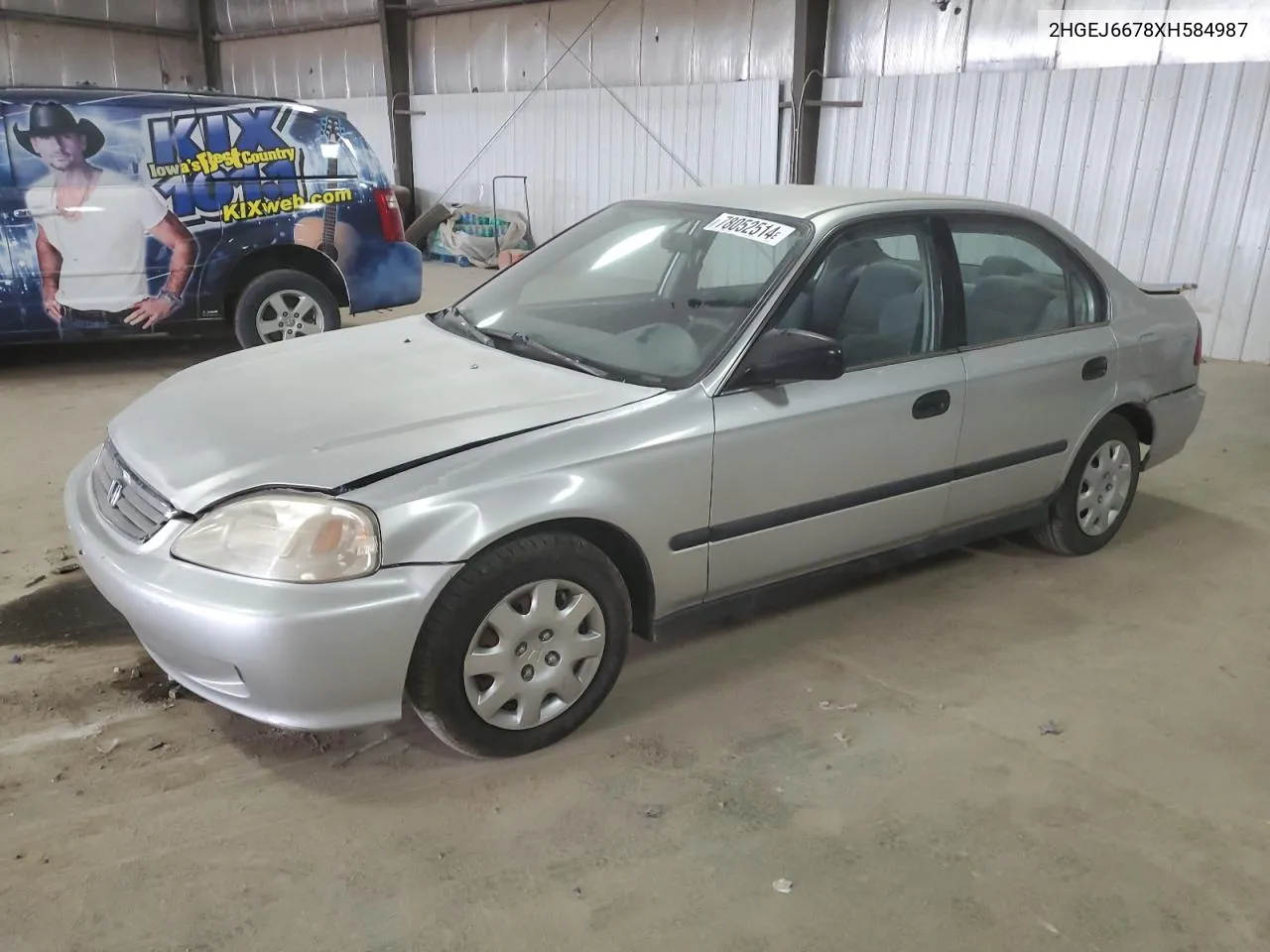 1999 Honda Civic Lx VIN: 2HGEJ6678XH584987 Lot: 78052514