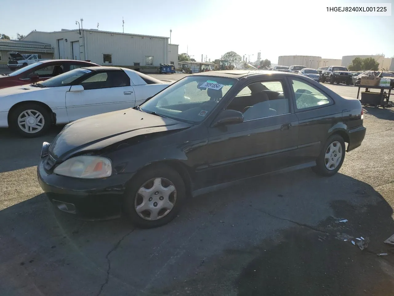 1999 Honda Civic Ex VIN: 1HGEJ8240XL001225 Lot: 78091854