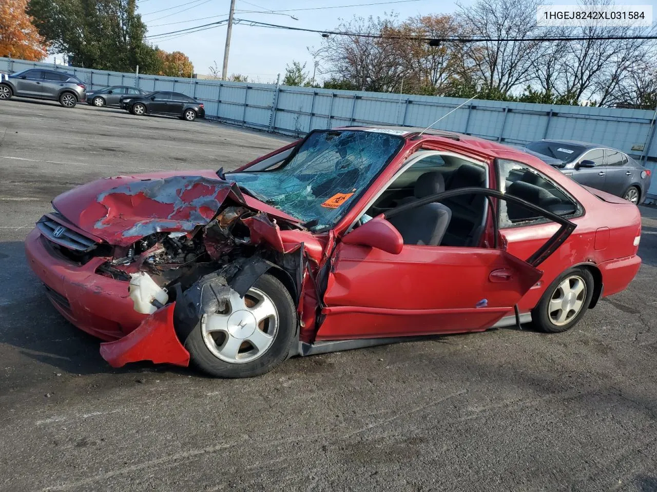 1999 Honda Civic Ex VIN: 1HGEJ8242XL031584 Lot: 78106214