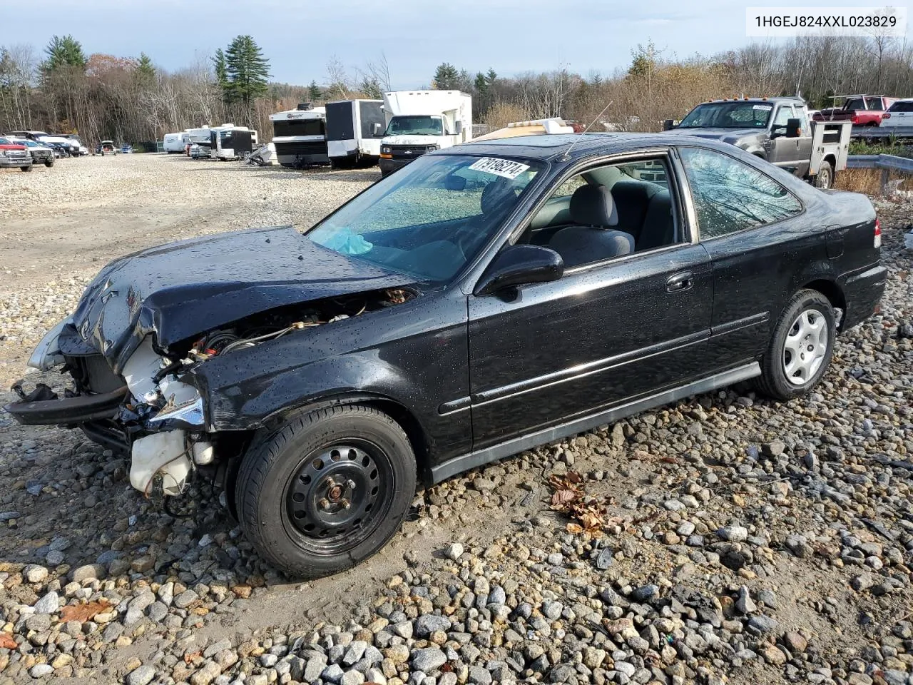 1999 Honda Civic Ex VIN: 1HGEJ824XXL023829 Lot: 79196274