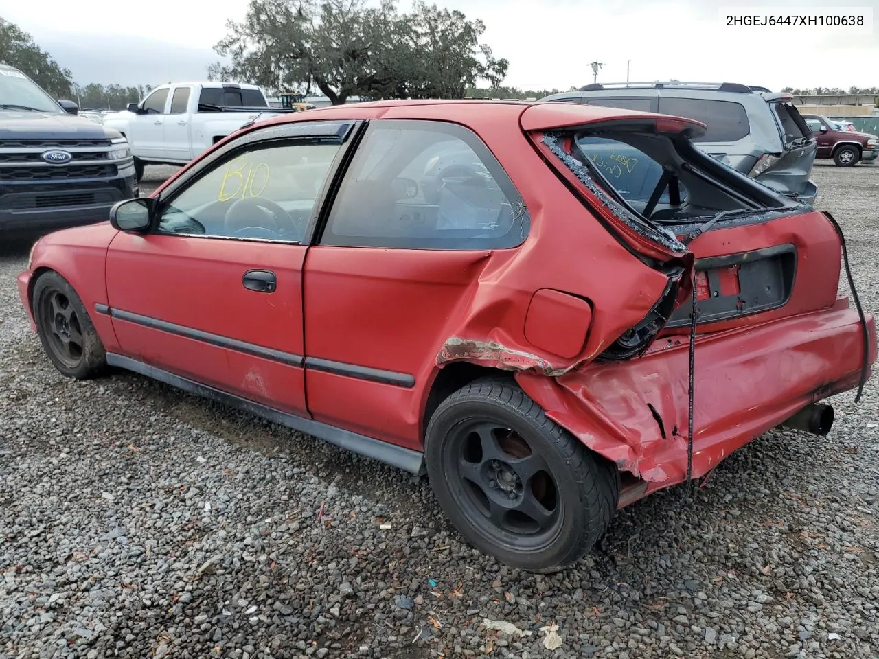 1999 Honda Civic Dx VIN: 2HGEJ6447XH100638 Lot: 79693834