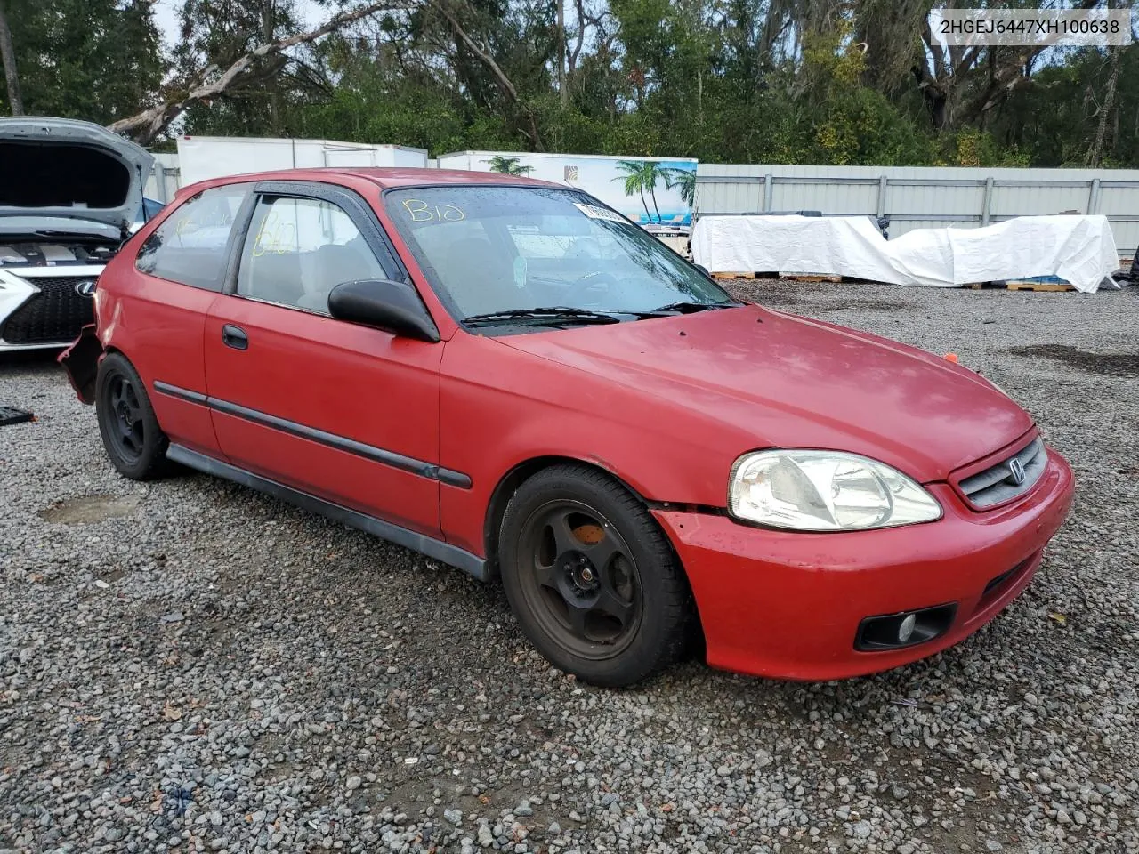 1999 Honda Civic Dx VIN: 2HGEJ6447XH100638 Lot: 79693834