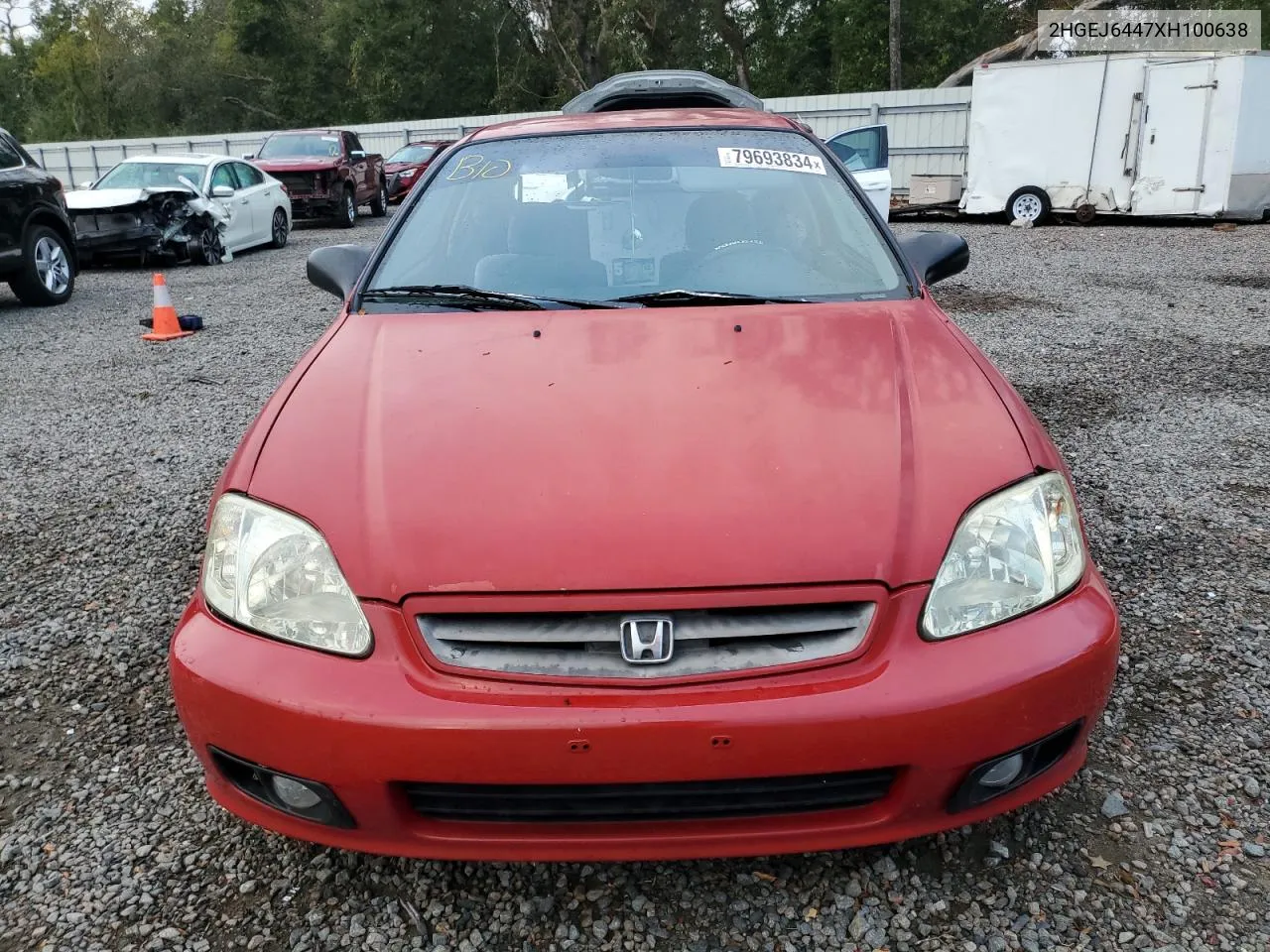 1999 Honda Civic Dx VIN: 2HGEJ6447XH100638 Lot: 79693834