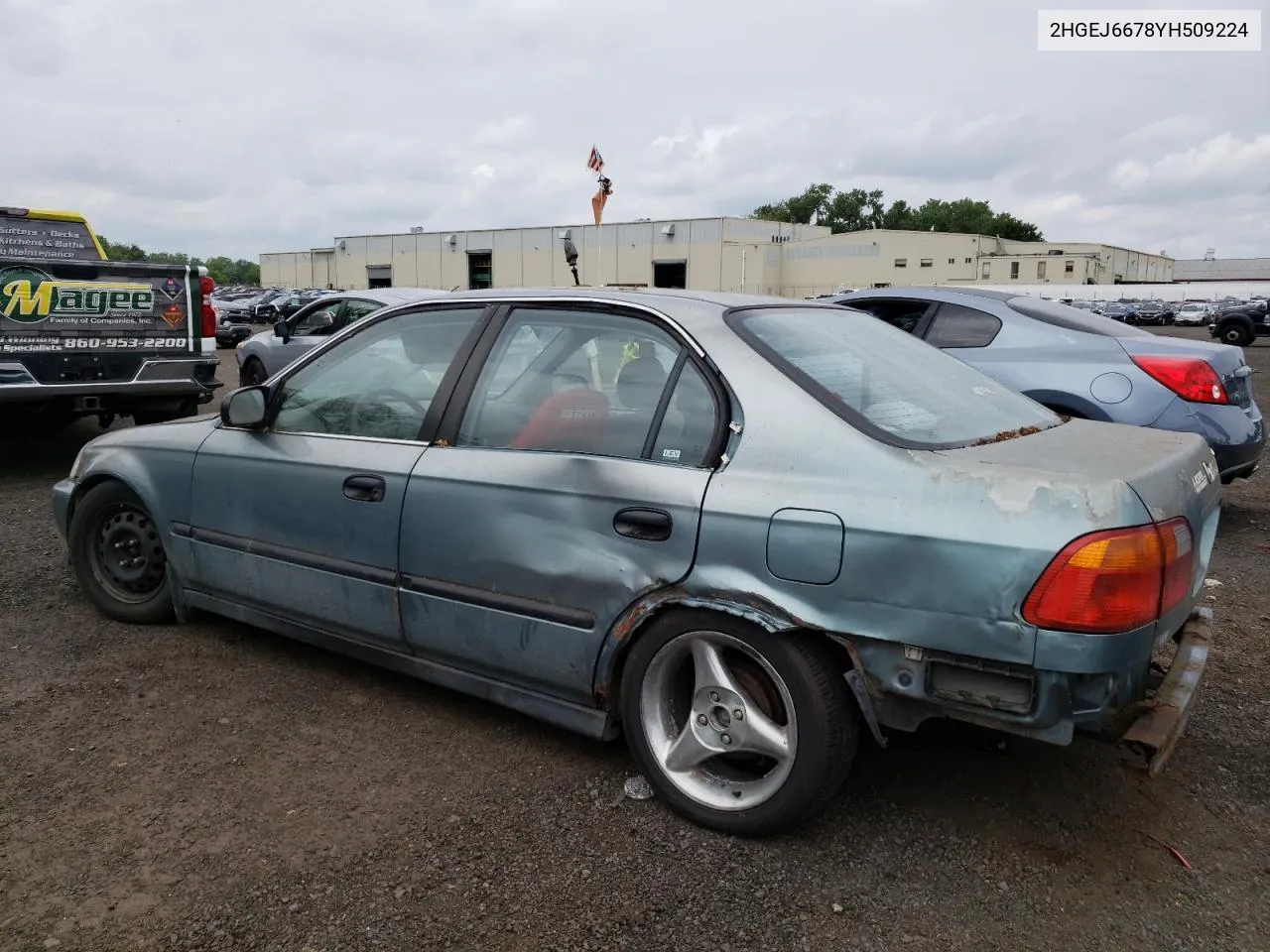 2000 Honda Civic Lx VIN: 2HGEJ6678YH509224 Lot: 61466764